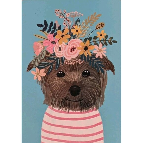 Mia Charro Cards Dog Playing Yorkie Deck Yorkshire Terrier Flower Crown Game Pup - Picture 9 of 12